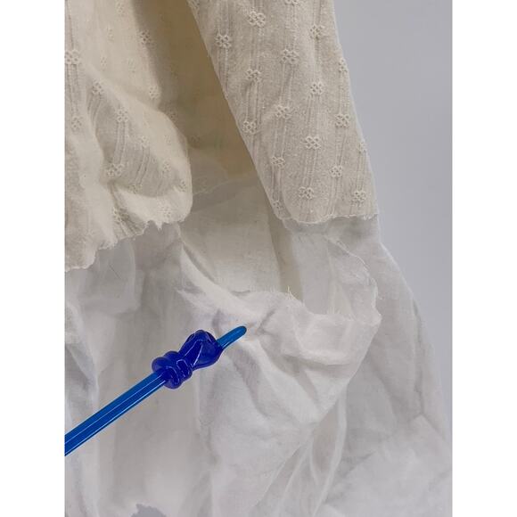 MOLLY BRACKEN Women’s Beige-White Ruffle Open-Back Dress SZ S - Picture 11 of 13